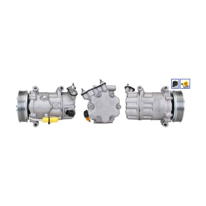 Compresseur de climatisation 208 5008 508 Partner 207 308 Berlingo Ds3 C3 C4 C5 1.6 Hdi 90-120 cv 9670318880