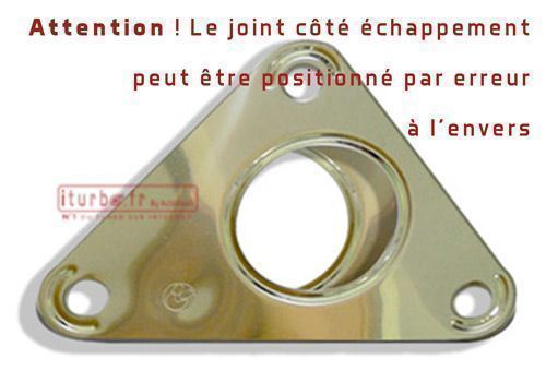 Attention au sens de montage des joints du Garrett 708639 Mauvais sens de pose du joint cêté collecteur du turbo 1.9 Dci 120 - Laguna Scenic Espace