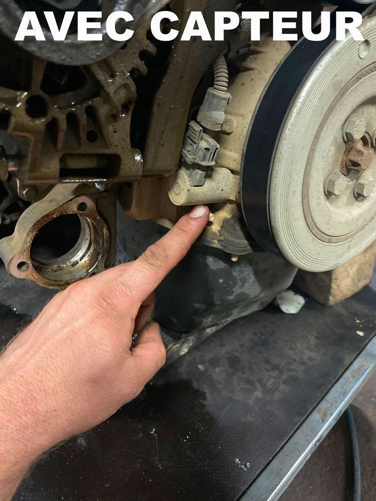 pr&eacute;sence de capteur de pression d'huile Moteur Peugeot Citroen 1.3 HDI 75 cv FHZ F13DTE5 &eacute;change standard PSA bloc - iturbo.fr